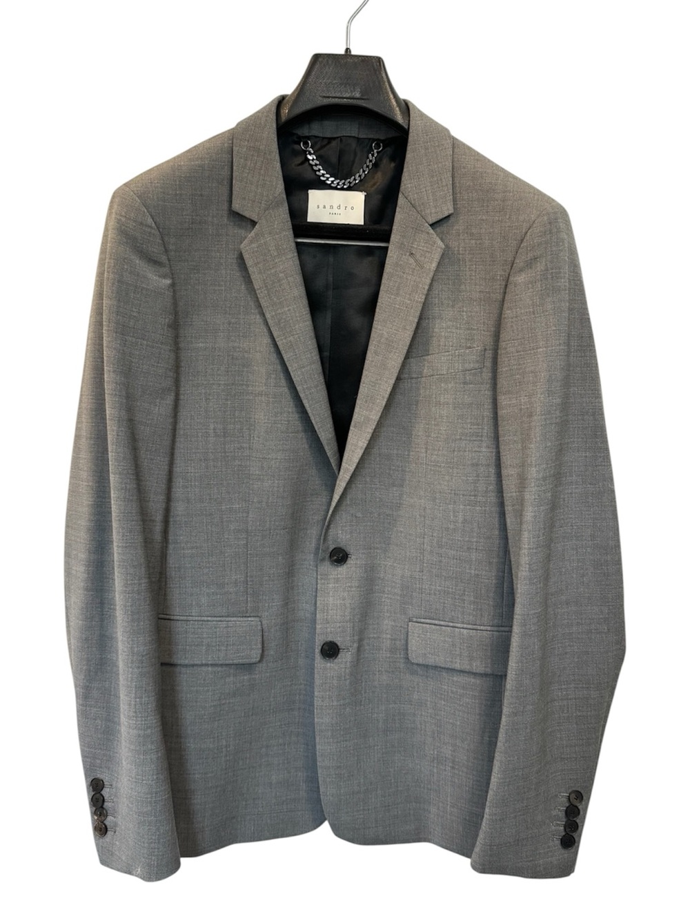 Sandro Paris Grey Tailored Blazer / Suit Jacket